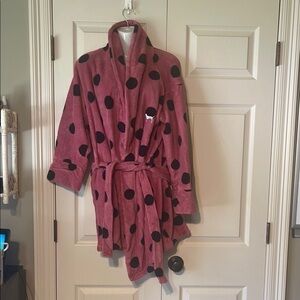 PINK Victoria's Secret Pink Polka Dot Robe XS